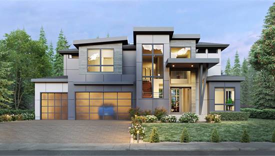 image of contemporary house plan 9937